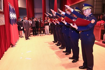台中市政府警察局卸新任分局長(第二、第三、第六、太平、清水及和平分局)布達典禮