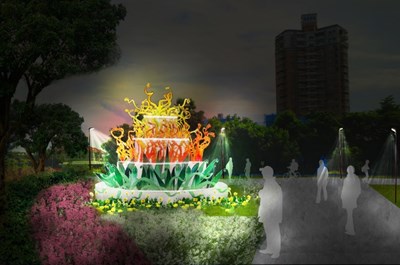 豐原葫蘆墩園區琉璃工藝「甜蜜花園」模擬圖
