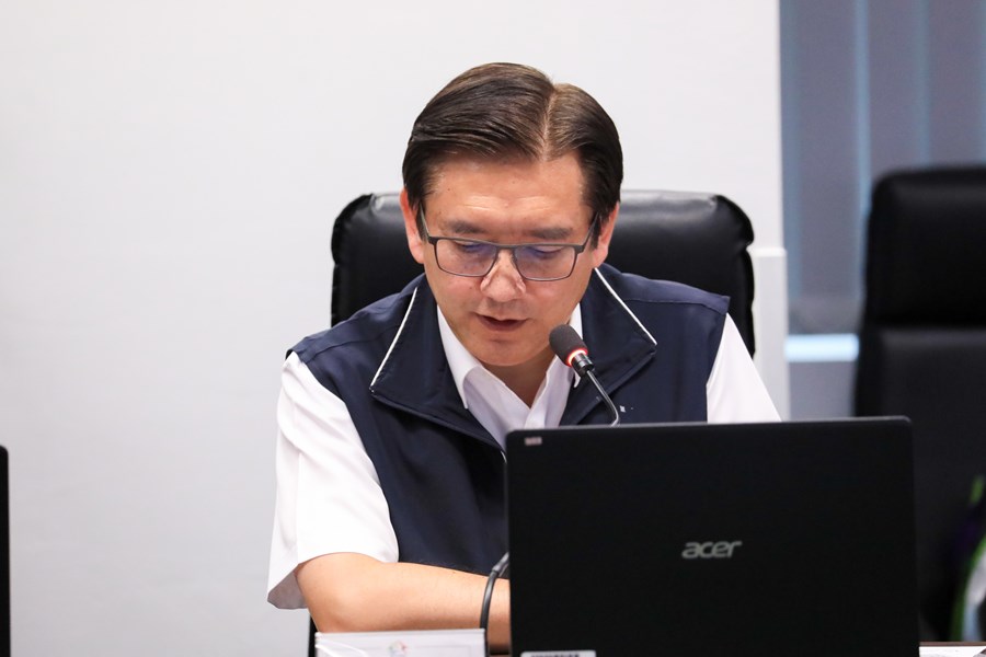 水利局長報告颱風水情整備狀況