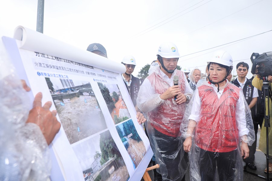 凱米颱風來襲 市長視察海線重大水利防洪工程 (南山截水溝) (5)