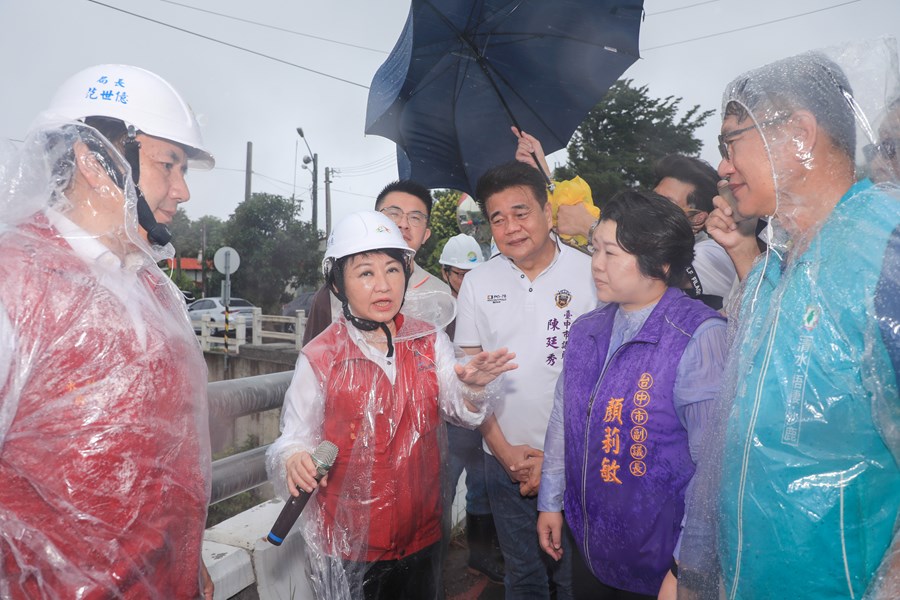 凱米颱風來襲 市長視察海線重大水利防洪工程 (南山截水溝) (8)