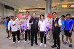鄭照新副市長(前中)-輕艇選手張筑涵(前排右2)、輕艇選手吳少璿(前排左2)----馬健銘教練(前排左1)-運動局代理局長游志祥(前排右1)