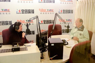 全國廣播「早安雙響炮」節目專訪胡市長