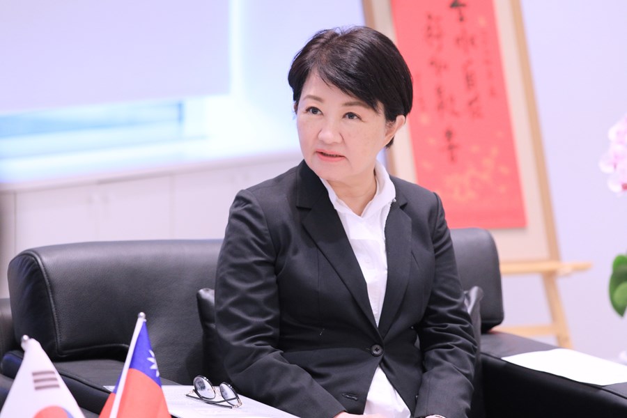 駐台北韓國代表部李殷鎬代表一行拜會市府---TSAI (20)