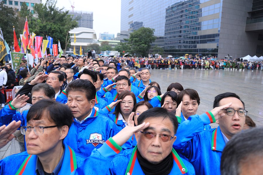 「幸福台中 閃耀國際」中華民國114年台中市元旦升旗典禮活動--TSAI (20)