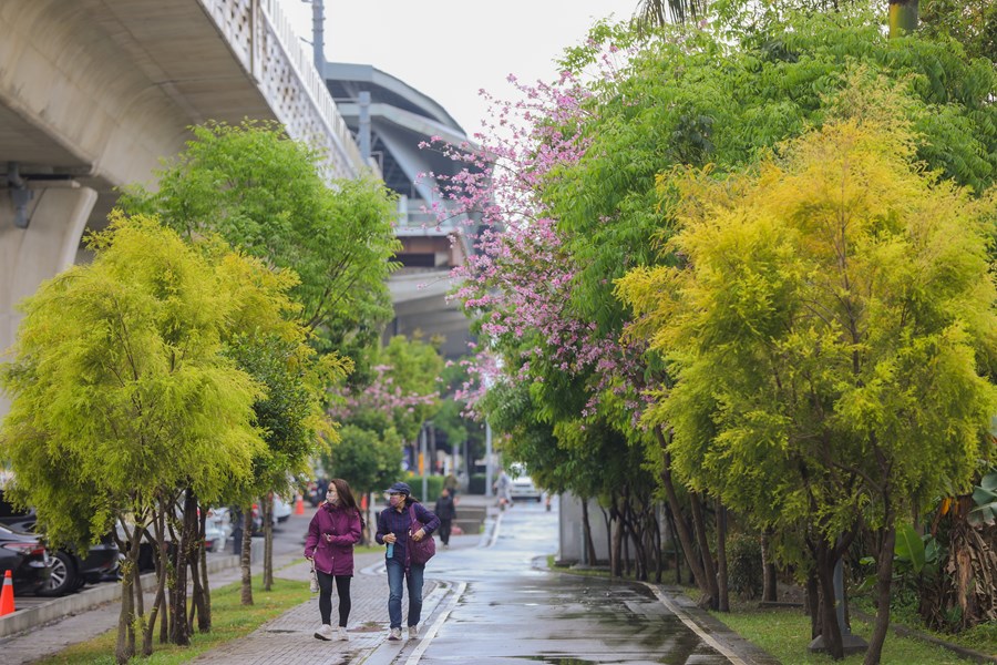 綠空廊道(潭子區74號橋下)串聯自行車跨橋工程完工視察暨健行活動