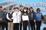 綠空廊道(潭子區74號橋下)串聯自行車跨橋工程完工視察暨健行活動