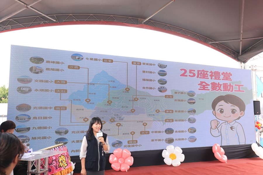 豐原區合作國小、豐村國小、福陽國小、豐東國中暨東勢區新盛國小活動中心興建工程聯合動土典禮--TSAI (26)