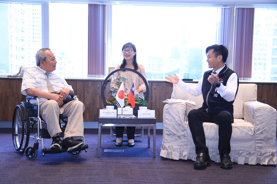外交部台灣日本關係協會陳忠正總領事回部辦事偕九州日台經濟文化交流會工藤徹會長一行蒞府拜會---TSAI (8)