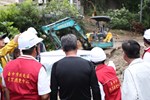 土石流沖入民宅搶修清理作業