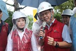視察道路搶修復建工程