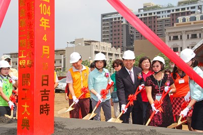 新光國小文小五校區新建校舍第2期工程動土典禮