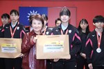 表揚本市選手參加2025亞洲U16女子排球錦標賽獲得銀牌--東山高中陳亭伊