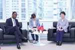 海地共和國駐中華民國大使館潘恩大使一行蒞府拜會