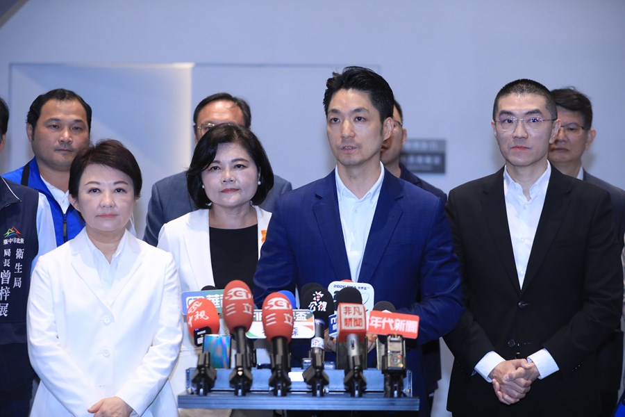 台北市長蔣萬安、雲林縣長張麗善、基隆市長謝國樑三首長針對中聯毒油案拜會盧秀燕市長--TSAI (8)