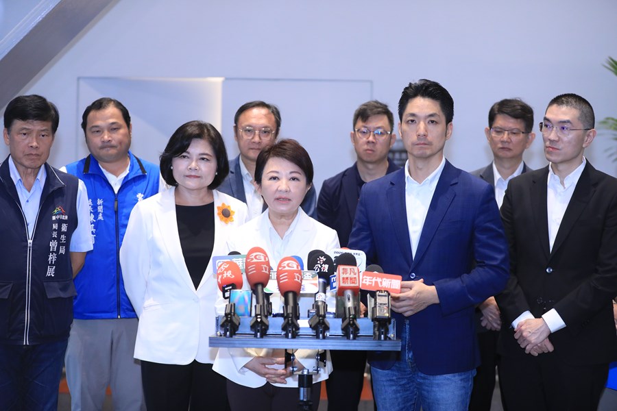 台北市長蔣萬安、雲林縣長張麗善、基隆市長謝國樑三首長針對中聯毒油案拜會盧秀燕市長--TSAI (3)