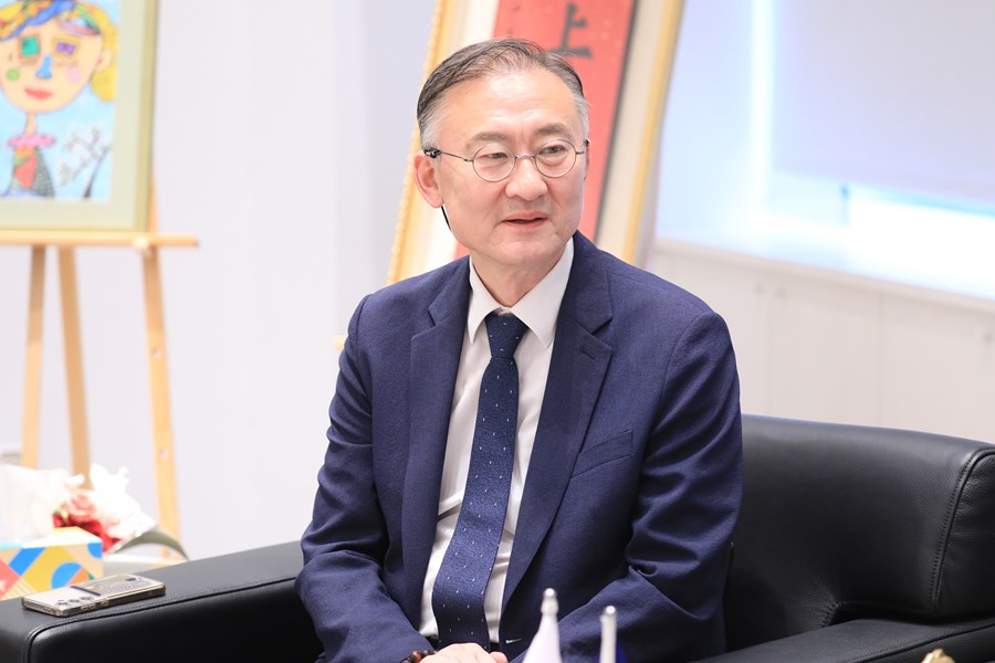駐台北韓國代表部黃載皓代表一行蒞府拜會盧市長---TSAI (5)