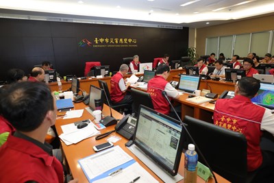 台中市梅姬颱風災害應變中心第二次工作會報