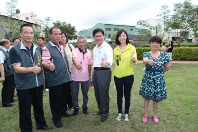 視察大雅區六寶槌球場