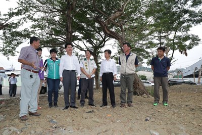 太平槌球場遷移至消防隊旁視察