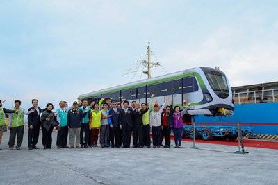 捷運綠線車廂到港記者會