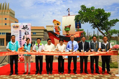 「媽祖行海」裝置藝術進駐台中港  林副市長：市港合作帶動海線發展