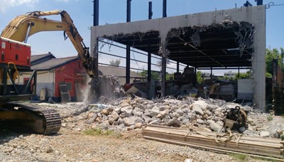 中市府查獲龍井區施工中農地違建 今日執行強制拆除