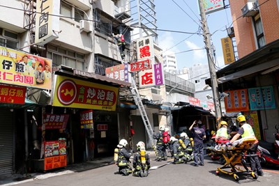 中市消防局逢甲商圈救災演練 強化人口密集區搶救效能