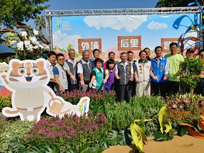 健行結合花現市集  中市農業局推廣優質農特產品