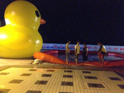 「大安情人之夜」今晚熱情搖滾 黃色大安小鴨伴您戲水