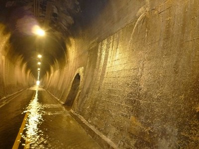 后豐鐵馬道九號隧道湧水暫時封閉