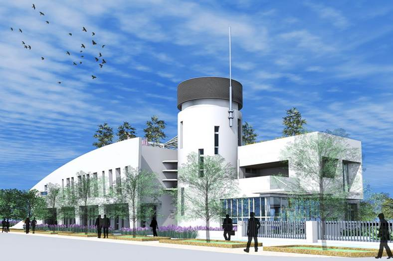 廍子水資源回收中心建築主體今上樑 明年八月完工試運轉