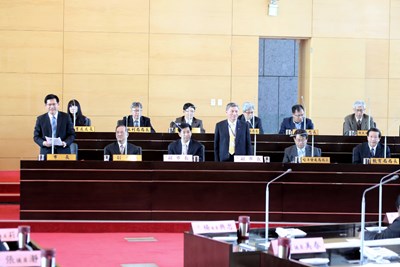 市議會第2屆成立大會 府會首長議員相見歡