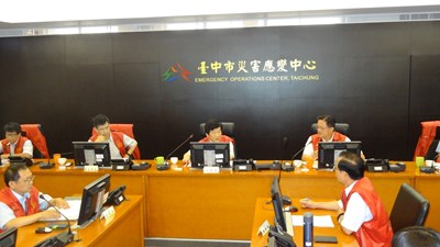 蓮花颱風來襲 中市災害應變中心二級開設