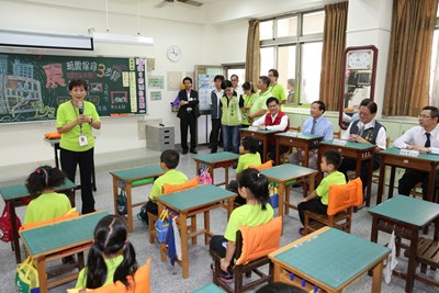 國家防災日 林市長視察峰谷國小防災演練