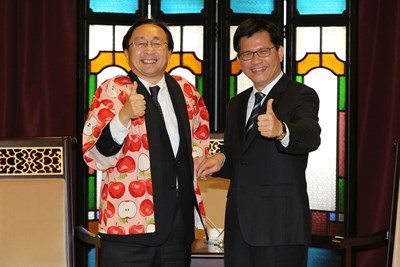 日本青森縣知事三村申吾拜訪中市府 林市長盼締結姊妹市