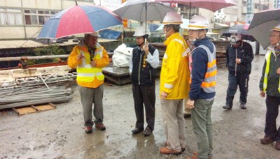 強化新春交通安全 市府與中央聯合勘查沙鹿陸橋改建工程安全維護