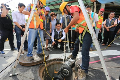 截流2/3地表水 市府新設截流箱涵改善甲后路週邊易淹水問題