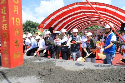 豐原水資中心動工 林市長:拉近城鄉差距 打造水岸花都