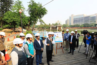 台中公園日月湖百年未大規模清淤 中市府推清淤工程並引入活水盼風華再現