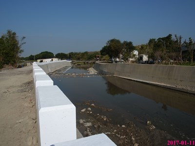 大甲區后里排水護岸改建工程完工 降低淹水風險