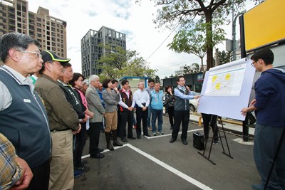 立法院交通委員會考察台中地區交通建設-東榮停車場規劃情形