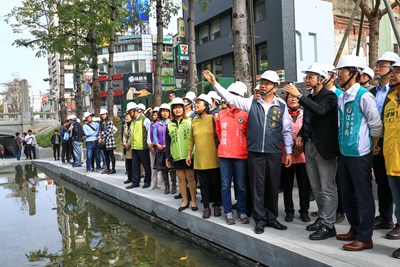 視察綠川環境營造工程