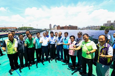 陪同行政院長視察前瞻基礎建設計畫：台中市福田水資源回收中心