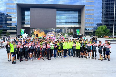 「0K台灣 台中出發」台中騎旅自行車嘉年活動-日本友好城市代表單車隊環台出發儀式
