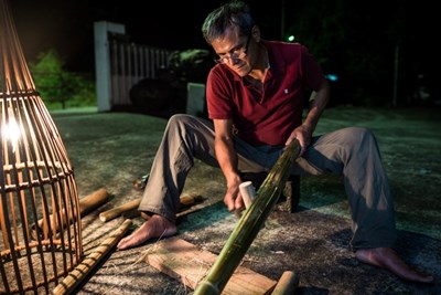 策展召集人同為光織屋竹編創作者杜瓦克．都耀