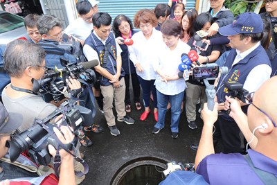 盧市長視察雨水下水道