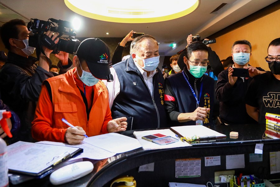 台中市政府稽查特種行業防疫實名制執行情況