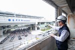 建設局長視察大智路貫通工程(大智慧學苑大樓樓層拆除)