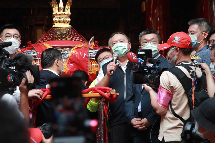 大甲媽祖遶境活動上轎典禮